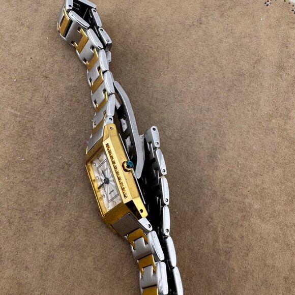 Vintage Jean Fendi Tank Style Swiss Made Watch Sapphire Crystal Roman Numerals - Picture 5 of 8